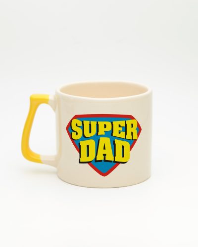 Sarı kulplu Super Dad İsimli Gala Kupa, arka yüz