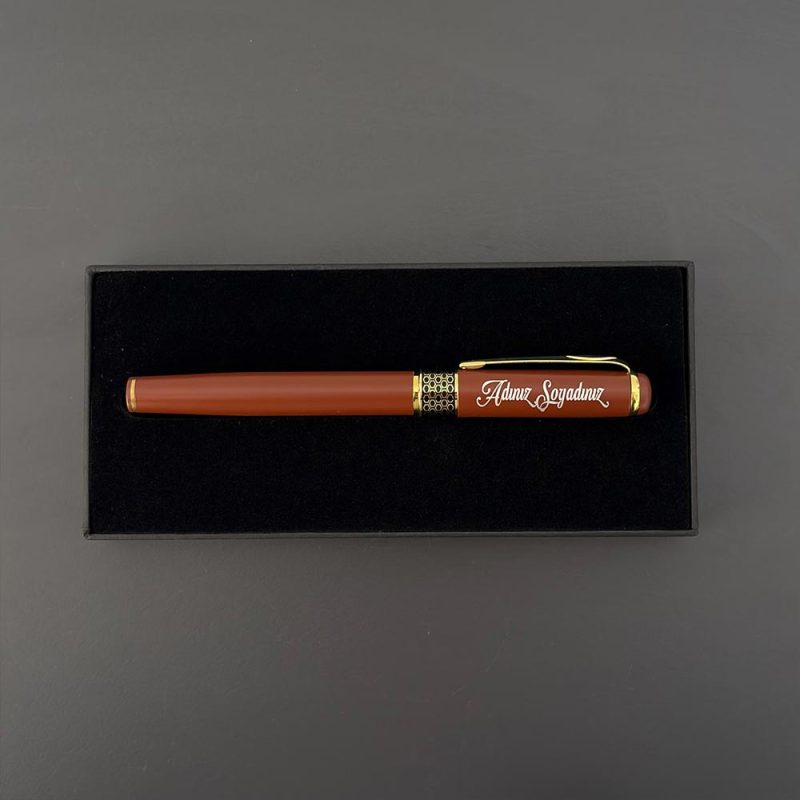 Gold İşlemeli Kişiye Özel Roller Kalem