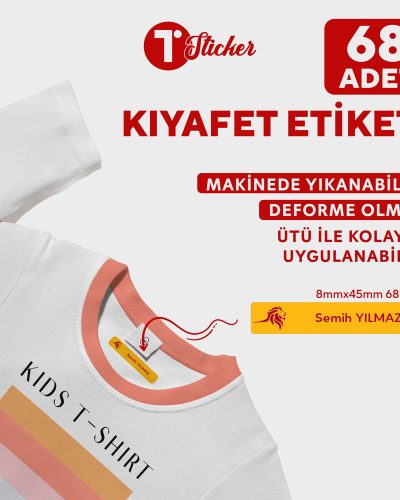 68 Adet Kişiye Özel Kıyafet Etiketi - Görsel 15