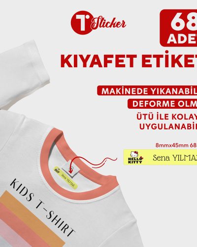 68 Adet Kişiye Özel Kıyafet Etiketi - Görsel 16