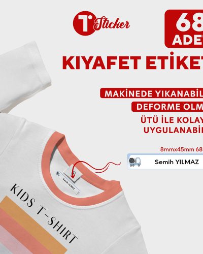 68 Adet Kişiye Özel Kıyafet Etiketi - Görsel 17