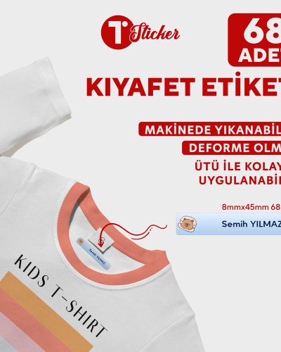 68 Adet Kişiye Özel Kıyafet Etiketi - Görsel 18