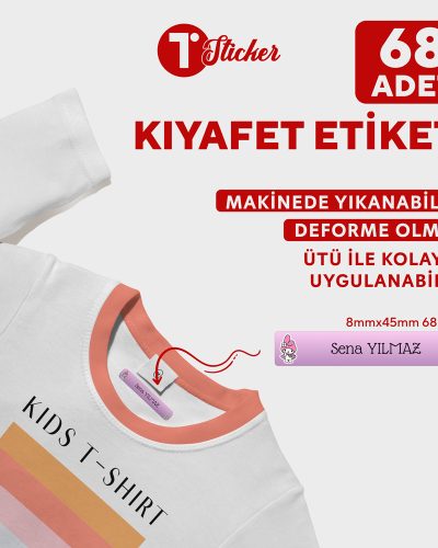 68 Adet Kişiye Özel Kıyafet Etiketi - Görsel 19