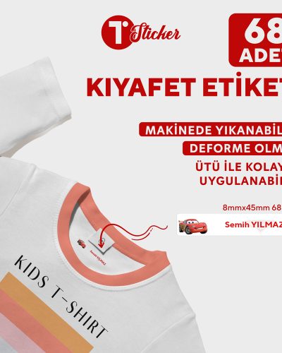 68 Adet Kişiye Özel Kıyafet Etiketi - Görsel 20