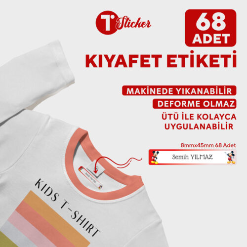 68 Adet Kişiye Özel Kıyafet Etiketi - Görsel 21