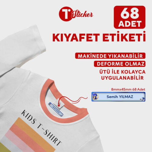 68 Adet Kişiye Özel Kıyafet Etiketi - Görsel 8