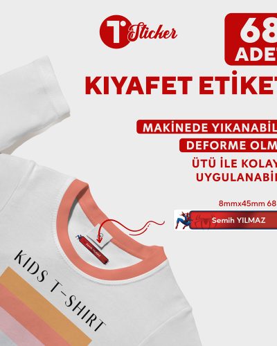 68 Adet Kişiye Özel Kıyafet Etiketi - Görsel 7