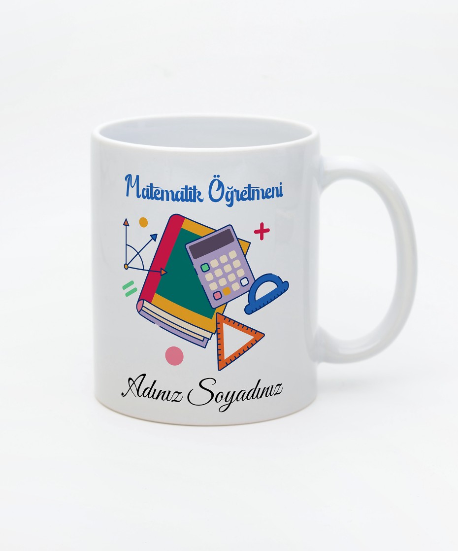 İsme özel matematik öğretmeni kupası