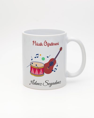 İsme Özel Müzik Öğretmeni Kupa