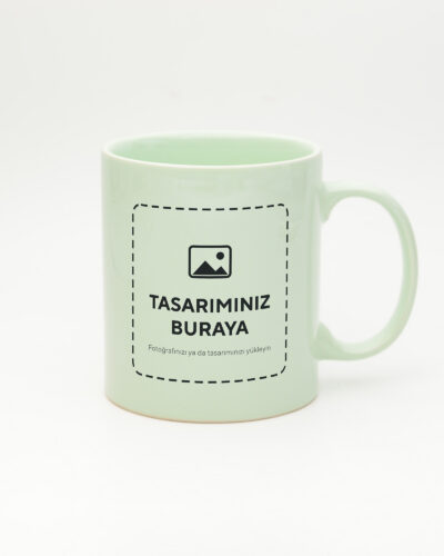 Kişiye Özel Pastel Kupa – Pastel Yeşil (tasarımınız bu alana basılır)