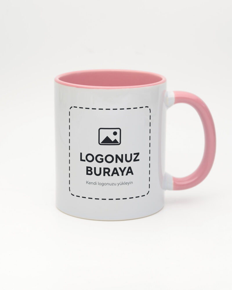 Logolu Standart Kupa – Pembe (logonuz bu alana basılır)
