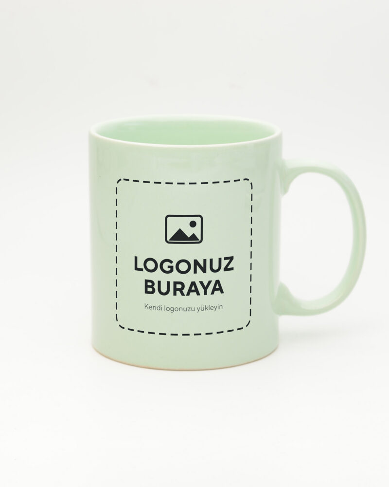 Logolu Standart Pastel Kupa Pastel Yeşil