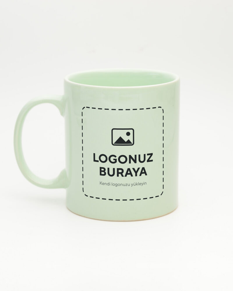 Logolu Standart Pastel Kupa Pastel Yeşil