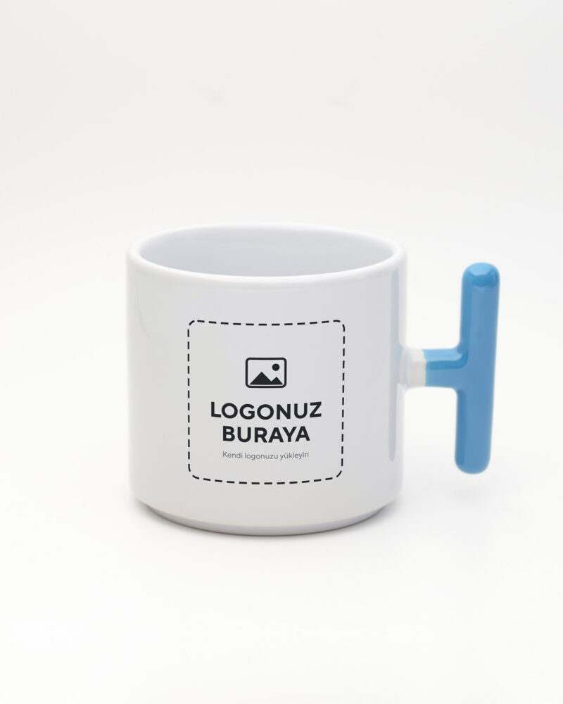 Logolu T Kulp Kupa – Mavi (logonuz bu alana basılır)