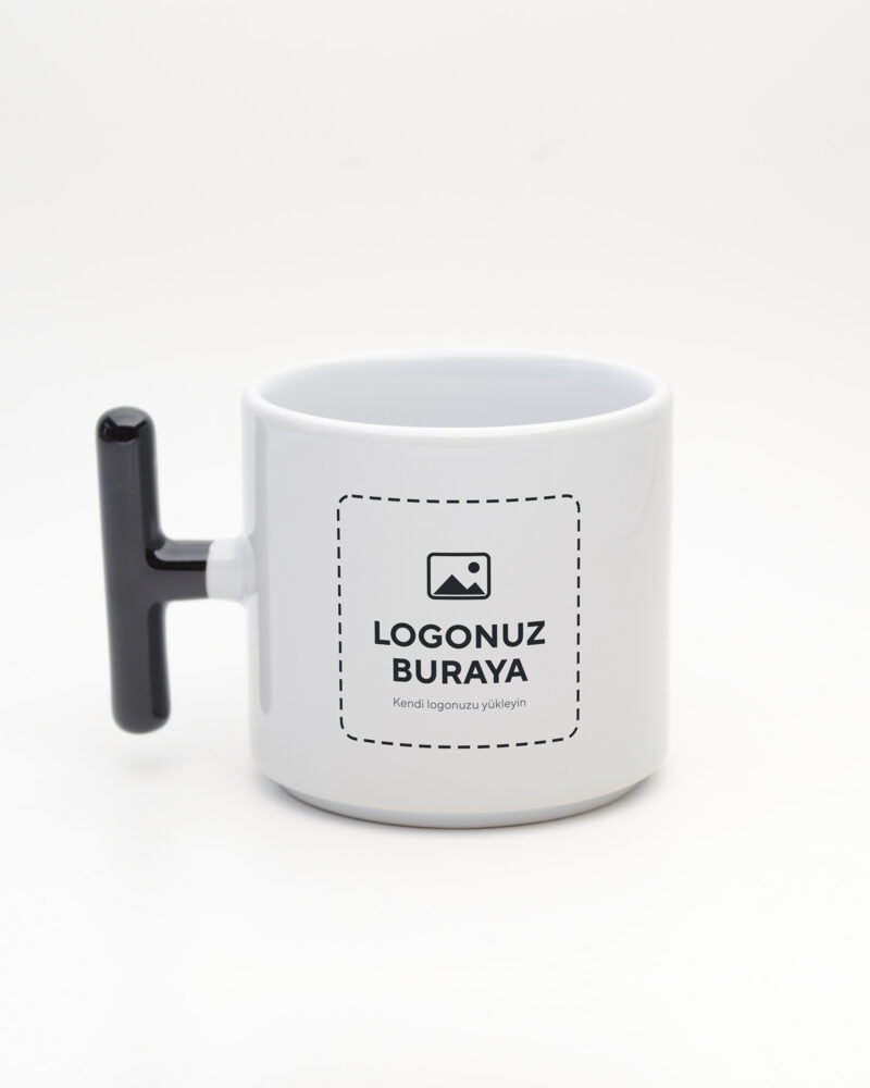 Logolu T Kulp Kupa siyah