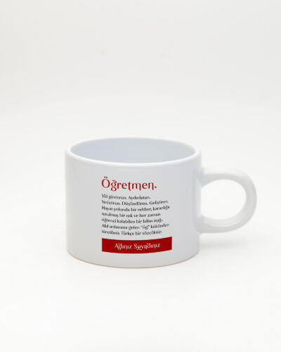 Öğretmen Kelime Sweet Fincan Beyaz
