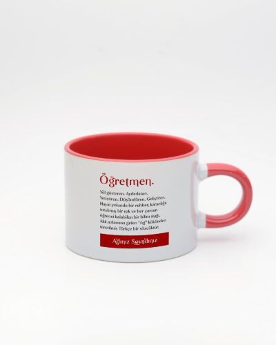 Öğretmen Kelime Sweet Fincan Kırmızı