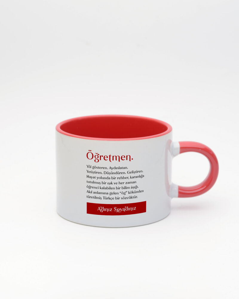 Öğretmen Kelime Sweet Fincan Kırmızı