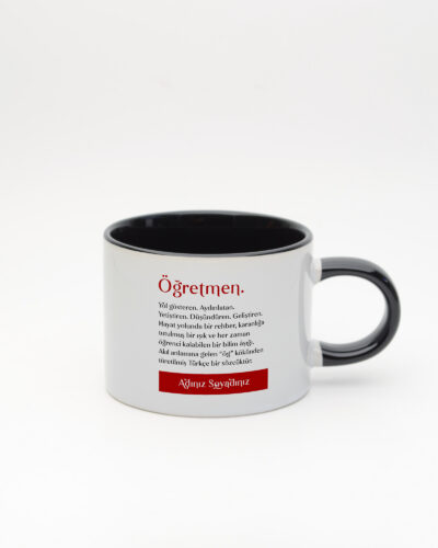 Öğretmen Kelime Sweet Fincan Siyah